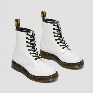 Dr. Martens - white patent leather, 1460, women's size 8, like new